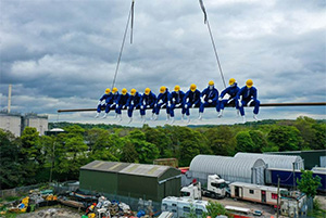 ‘Lunch atop a Skyscraper’ photo recreation for Mental Health Awareness Week