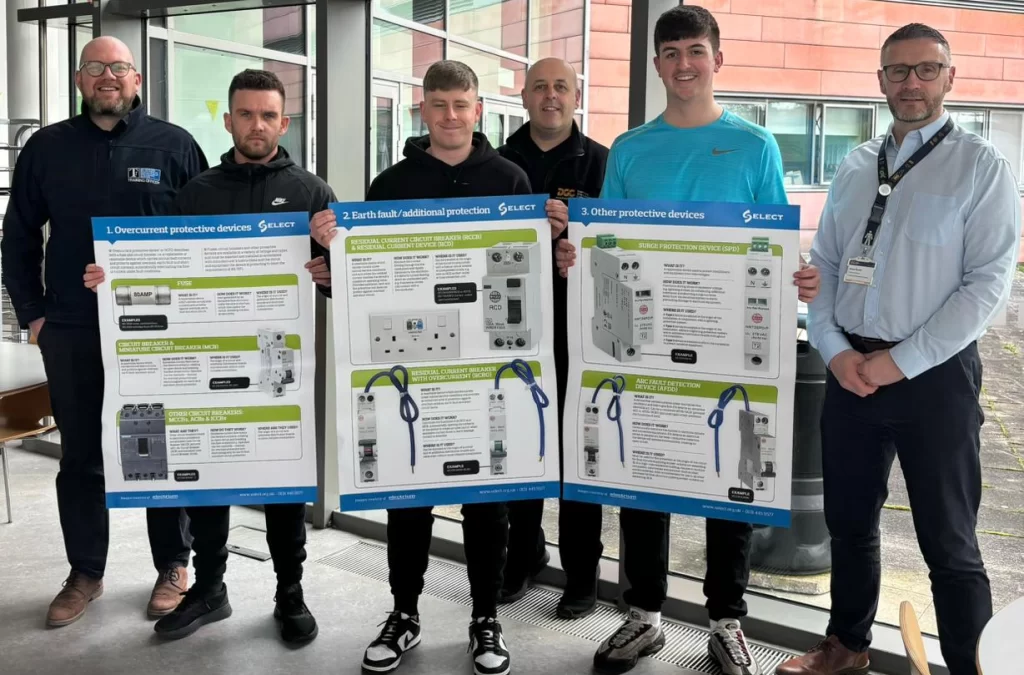 The posters have been distributed at Dumfries + Galloway College
