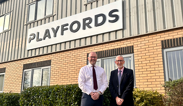 Managing Director, James Tuohy and Group Operations Director, Andy Downing at Playfords - proud of their apprenticeships programme