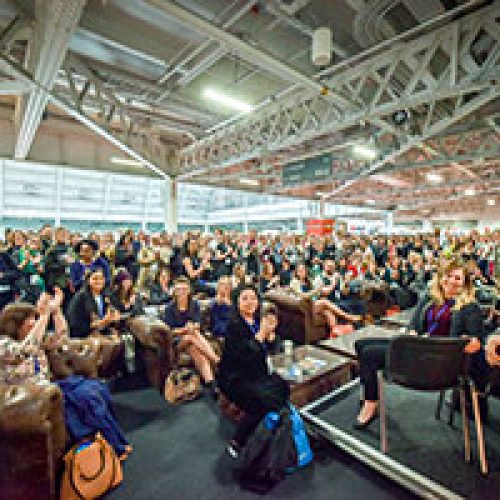 A group of women at the London Build Expo Women In Construction