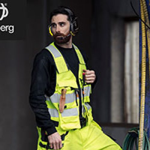 A man dressed in Hellberg Safety PPE clothing