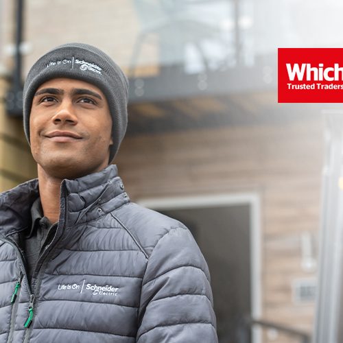 Which App partners with Schneider Electric