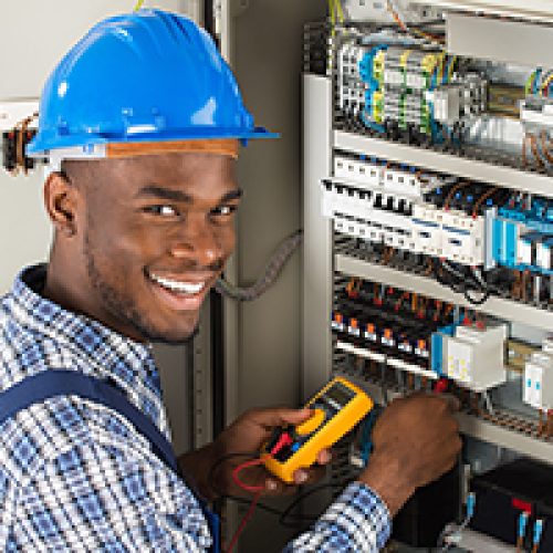 Electrician happy after receiving gamified rewards
