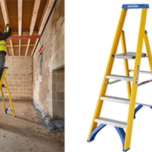 Fibreglass Platform Stepladder with WernerCo