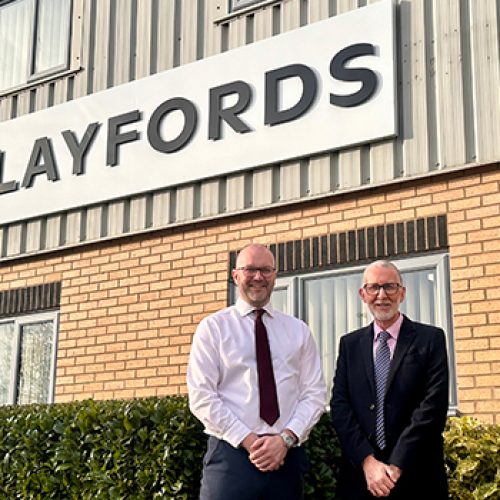 Managing Director, James Tuohy and Group Operations Director, Andy Downing at Playfords - proud of their apprenticeships programme
