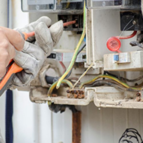Some one commiting energy theft