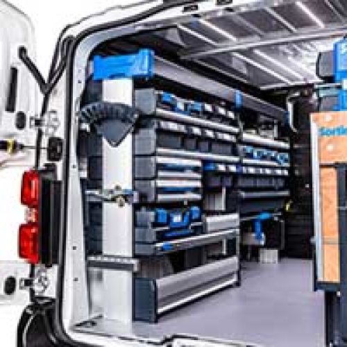 The SR5 van racking can be configured quickly, individually and at any time in just a few steps