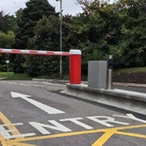 The new North West Ambulance Service security thanks to using the Nortech stainless steel bollards that house Nedap ANPR cameras.