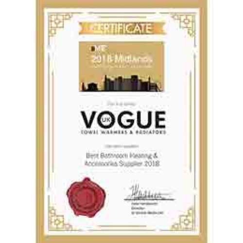 Vogue UK Certificate