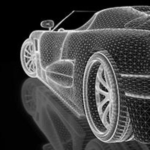 Car graphic - new automotive world