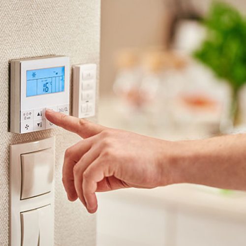 Energy efficiency in the home by turning down the thermastat